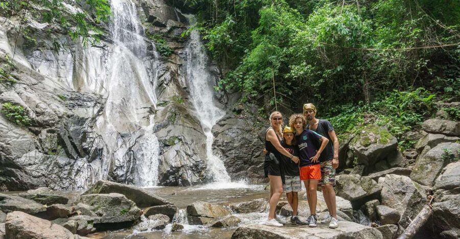 Chiang Mai: Guided Jungle and Waterfall Trek with Transfer - Learning the forest with a local guide