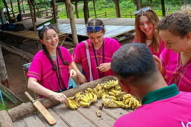 Chiang Mai Half Day Elephant Sanctuary Observation and Waterfall - Preparing food and meeting the elephants