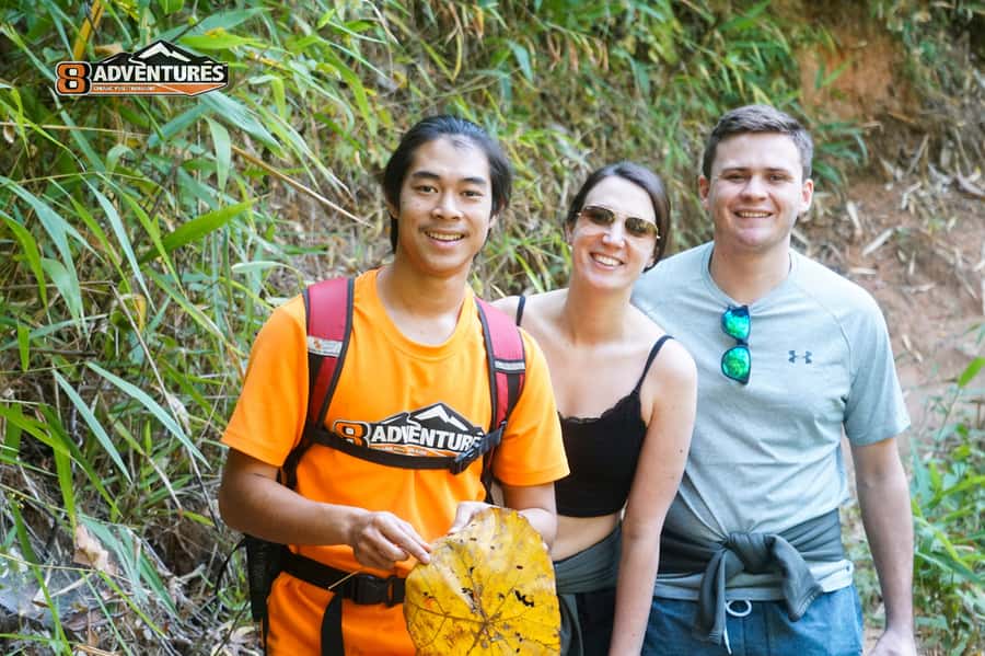 Chiang Mai: Whitewater Rafting and Waterfall Trekking Tour - The jungle trek and the 10-meter waterfall