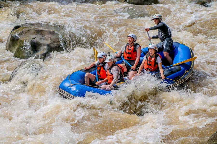 Chiang Mai: Whitewater Rafting and Waterfall Trekking Tour - Safety and comfort for first-time rafters