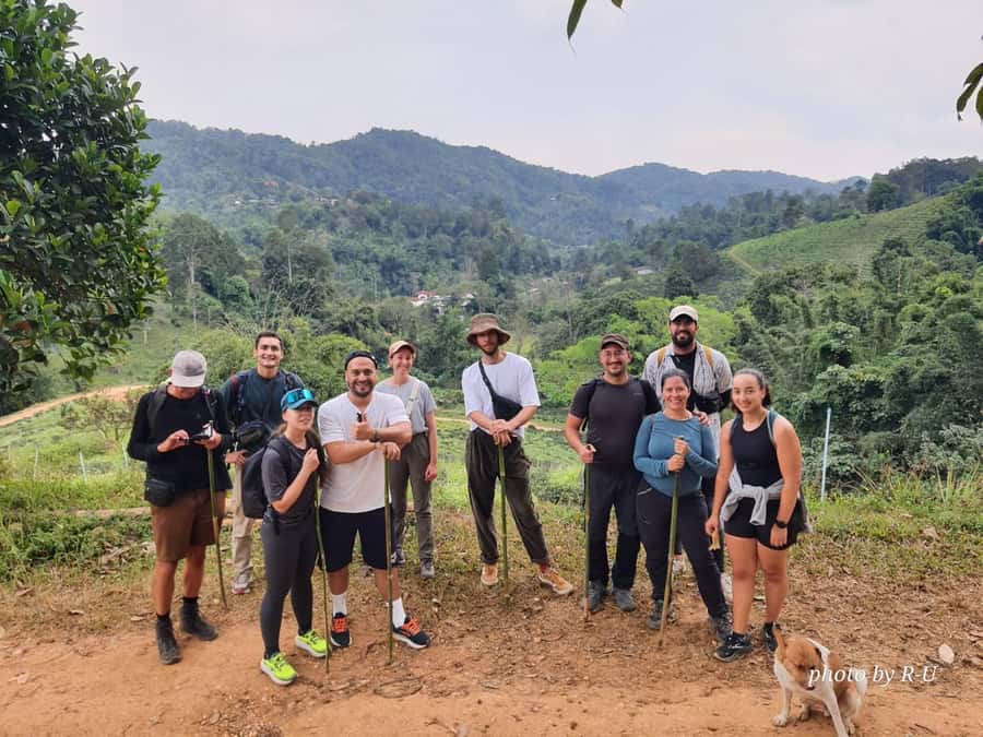 Chiang Rai: 2-Day Jungle Trek only walk with Waterfall - Day one: hot springs, jungle craft, and the first villages