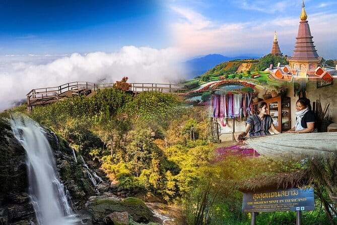 ChiangMai 1DayTour:Elephant Sanctuary,king&queen pagoda,waterfall - The main drawback: a long, active day
