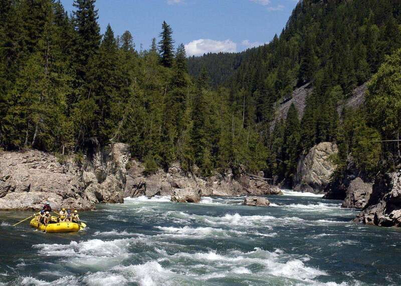 Clearwater BC Rafting with time for a waterfall Tour - Clearwater rafting with a volcanic backdrop