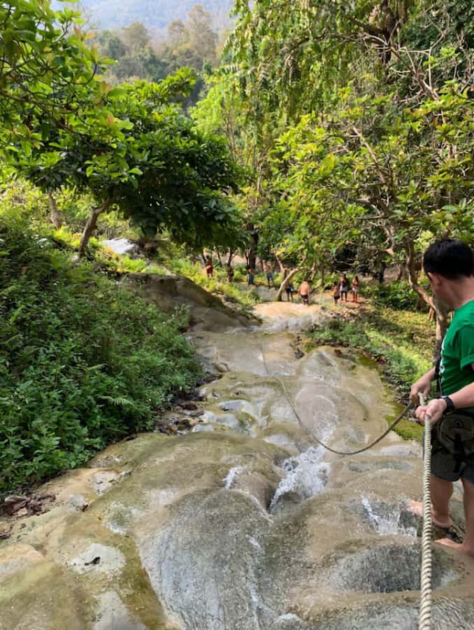 Climb Sticky Waterfall Like Spiderman - Who will enjoy this outing most