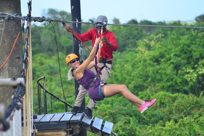COMBO: Zip Line, Cenote Blue Lagoon, Jungle River &Waterfall Pool - An open-air cenote with a polished feel