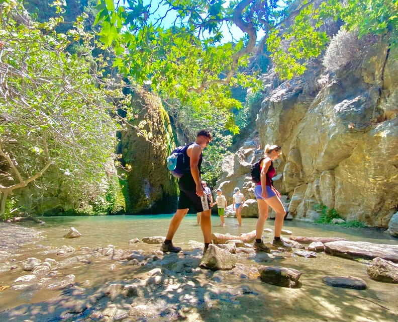 Crete: Richtis Gorge & Waterfall Guided Hiking Tour - The 7-kilometer walk beside the river