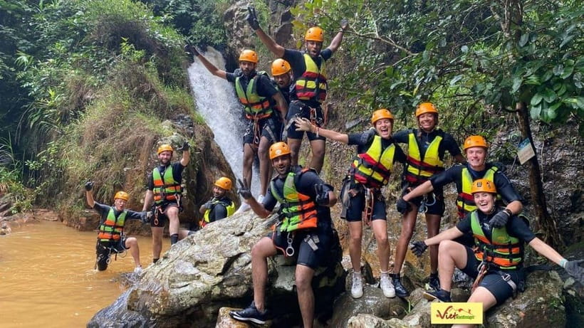 Dalat: Canyoning Extreme Adventure at Datanla Waterfall - The Washing Machine waterfall