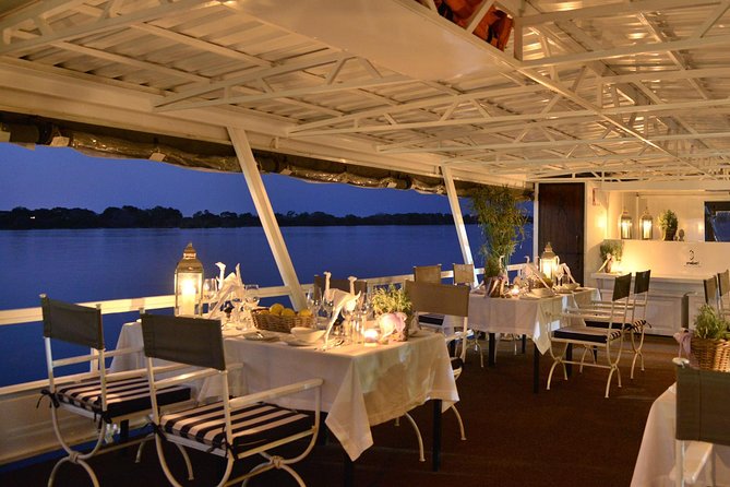 Dinner Cruise on the Zambezi River, Victoria Falls - Sunset on the return journey