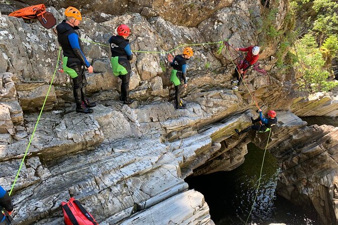 Discover Canyoning at Bruar Falls - The value of small groups and one-on-one help