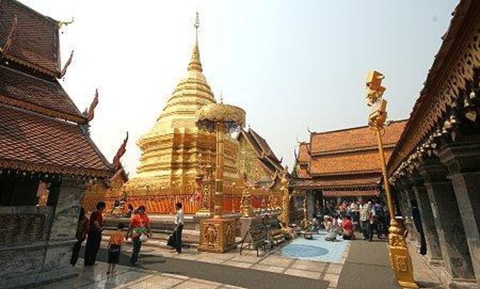 Doi Suthep Temple, Pha Lat Temple, Sticky Waterfall, Orchid farm - Key points at a glance