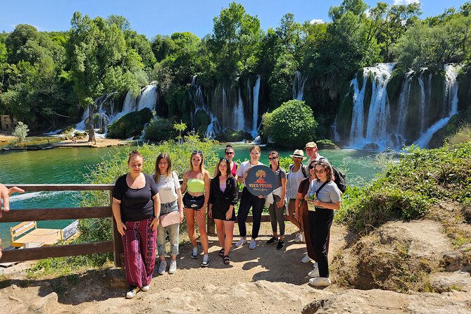Dubrovnik Day Tour: Explore Mostar & Kravice Waterfalls in Bosnia - Kravice Falls, green water, and a short swim stop