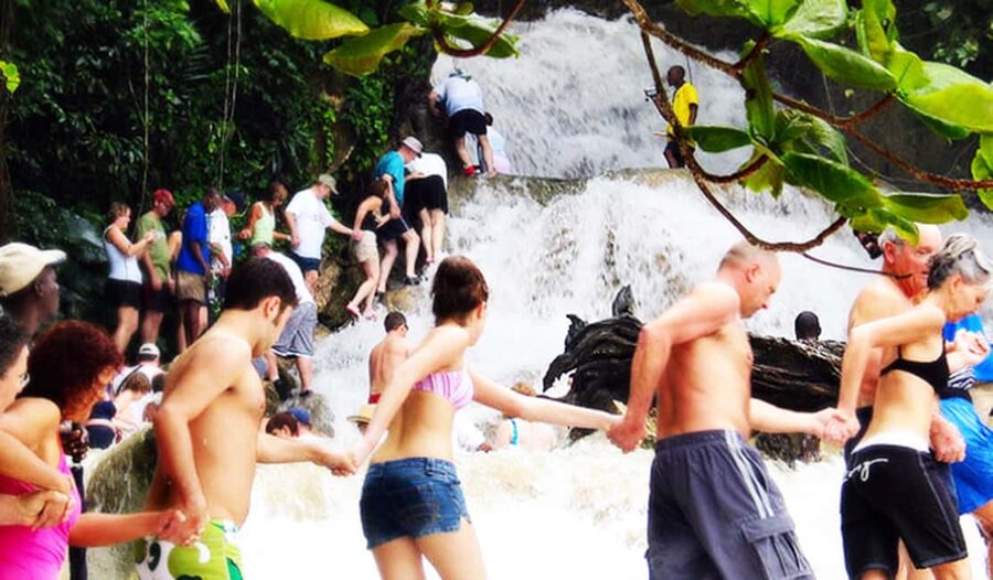 Dunn's River Falls Day Tour - Climbing the falls, or taking the dry route