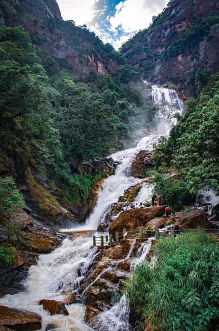 Ella: Ella Rock, 9 Arch, Little Adams Peak, & Waterfall Tour - Ravana Falls: an easy first stop with local legend