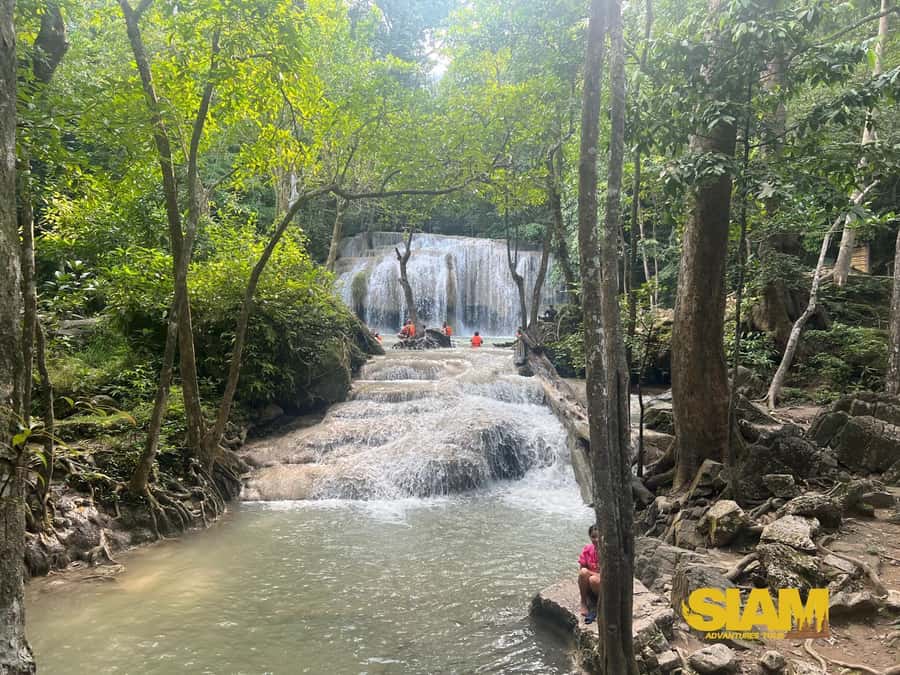 Erawan Waterfall, River Kwai & Railway Tour : From Bangkok - Riding the Death Railway beside the river