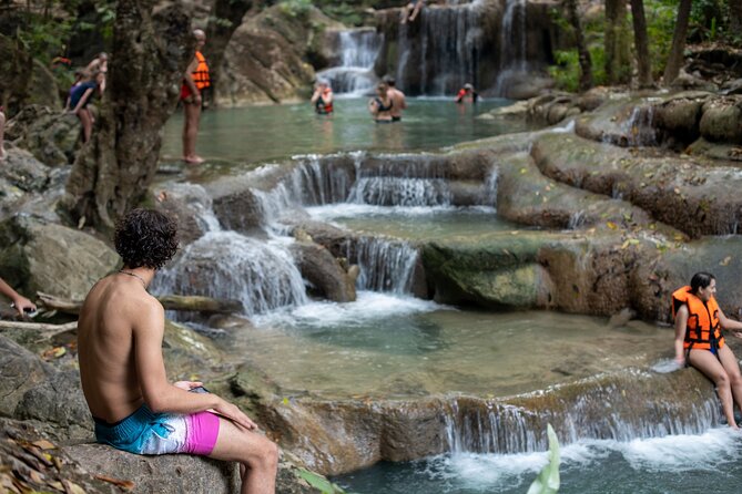 Erawan Waterfalls and Bridge Over River Kwai Tour from Bangkok - Meeting at National Stadium BTS Station