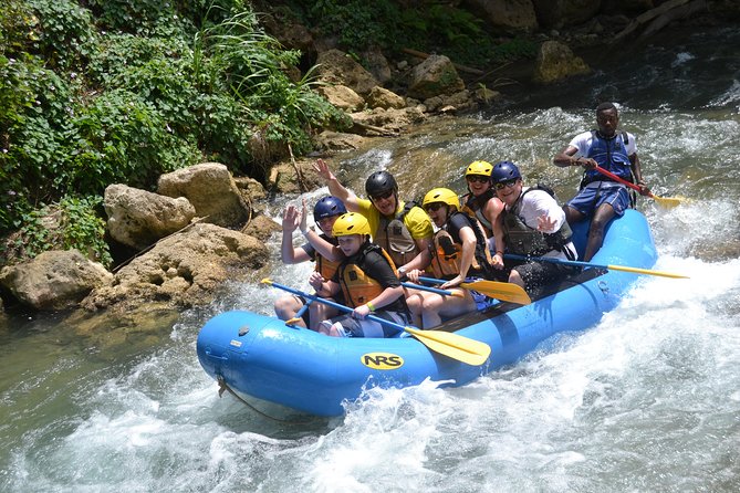 Falmouth Waterfalls Rafting and Beach Adventure - From Falmouth port to the Rio Bueno