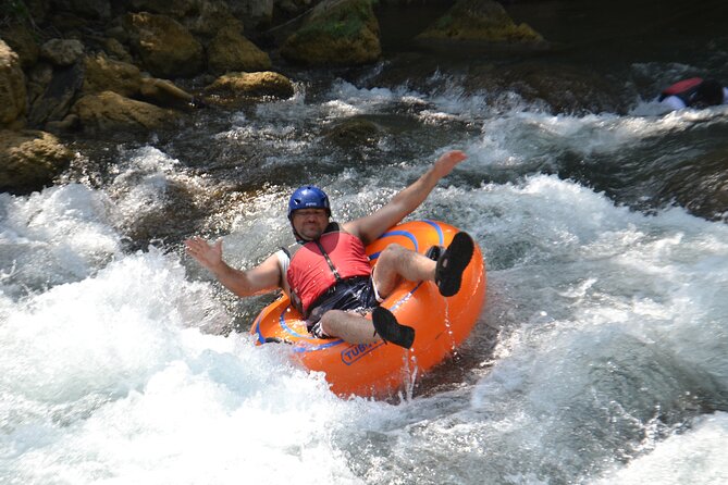 Falmouth Waterfalls River Tubing and Beach Adventure - The waterfall, rope swing, and jump