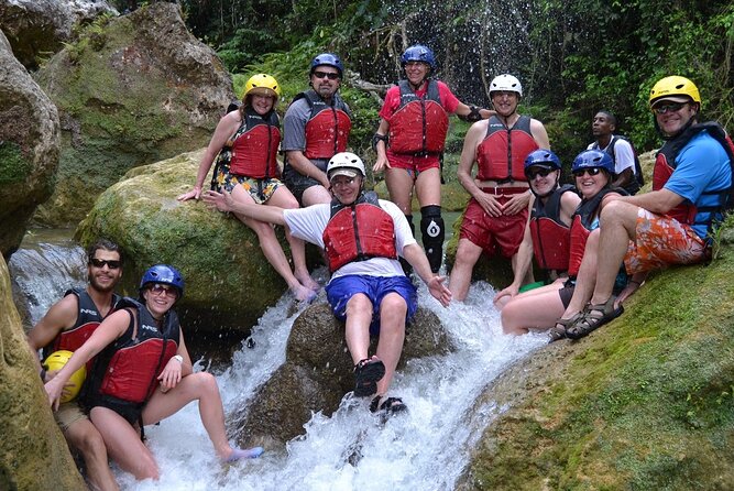 Falmouth Waterfalls River Tubing and Beach Adventure - From inner tube to raft at Bengal Bay