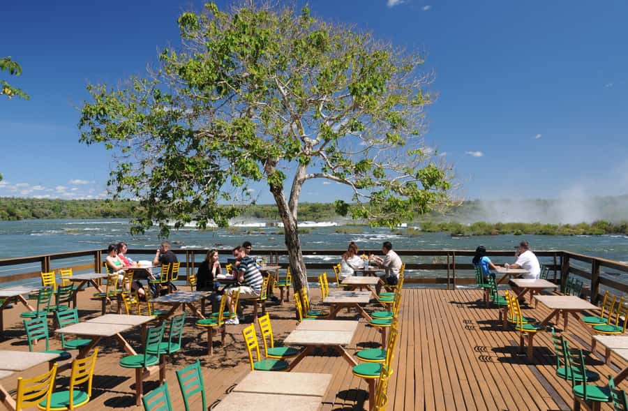 Foz do Iguaçu: Brazilian Side of the Falls - The panoramic elevator and Porto Canoas