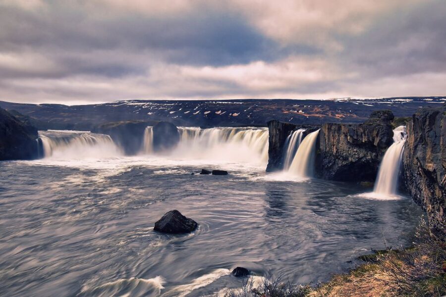 From Akureyri: Godafoss Waterfall Guided Trip with Transfers - At the waterfall, power spread across 30 meters