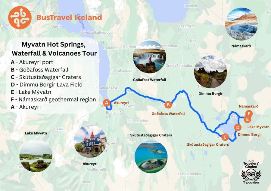 From Akureyri: Myvatn Lake, Craters, & Waterfall Tour - Why this six-hour route works from Akureyri