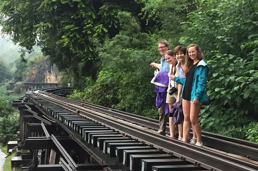 From Bangkok: Erawan Waterfall & Kanchanaburi Private Tour - The River Kwai Bridge: a short stop with a large story