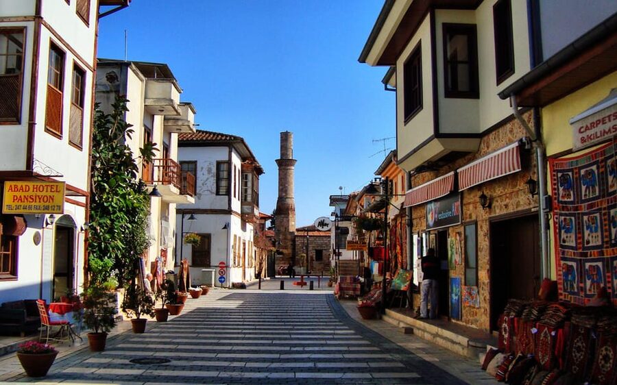 From city of Side: Antalya Old City and Waterfall Day Trip - Hadrian’s Gate and the streets of Kaleiçi