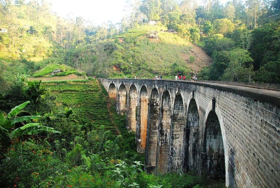 From Ella : Waterfalls, Nine Arch Bridge, Little Adam's Peak - Nine Arch Bridge and the limits of train timing