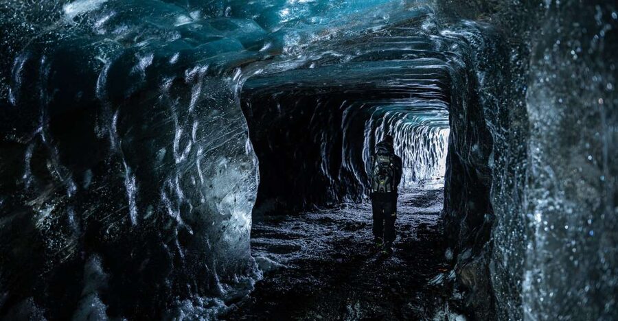 From Gullfoss: Langjökull Ice Cave and Snowmobile Tour - From Gullfoss Café to the highlands