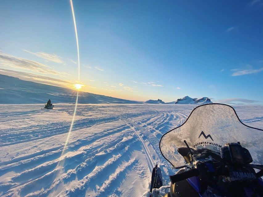 From Gullfoss: Langjökull Ice Cave and Snowmobile Tour - Snowmobiling across Langjökull