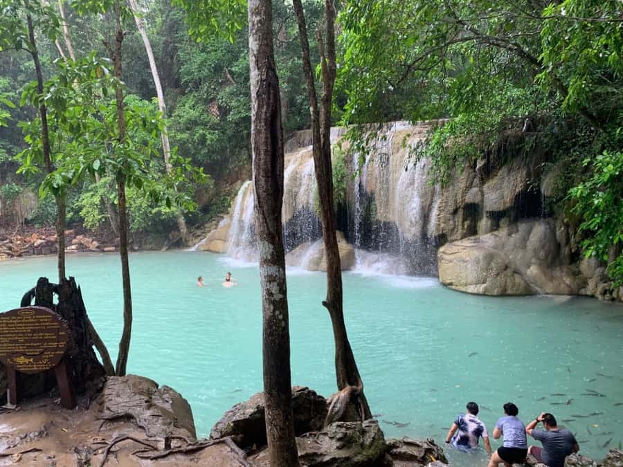 From Hua Hin: Pala U Waterfall and Huay Mongkol Temple Tour - From Hua Hin to a giant monk statue