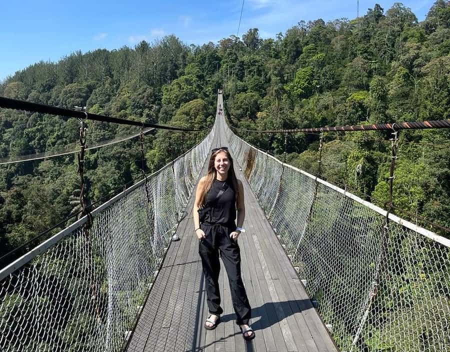 From Jakarta: Situ Gunung Suspension Bridge & Waterfall Tour - Crossing the Situ Gunung Suspension Bridge