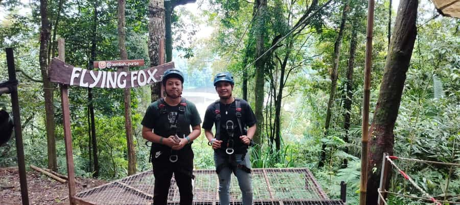 From Jakarta: Situ Gunung Suspension Bridge & Waterfall Tour - Walking through the forest to Curug Sawer