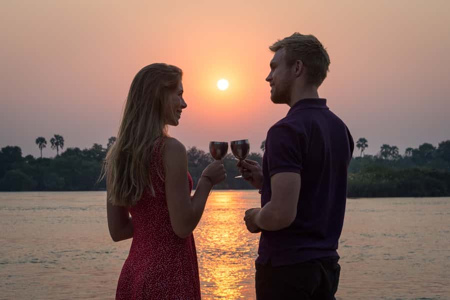 From Livingstone: Victoria Falls River Safari - Slowing down around the islands