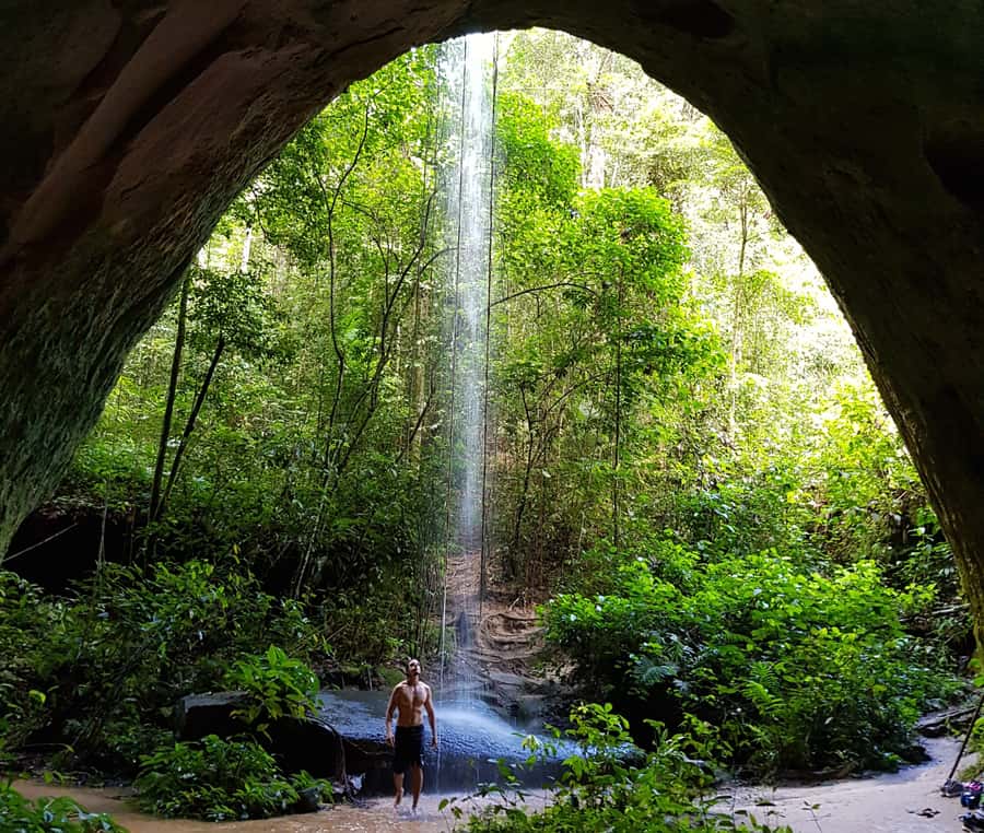From Manaus: Presidente Figueiredo Waterfalls Daytrip - Swimming beneath Amazon waterfalls