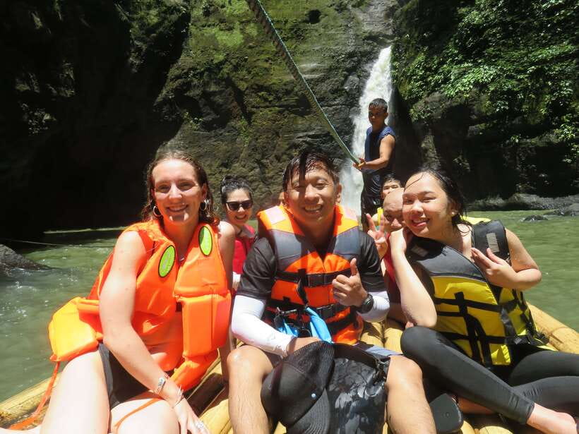 From Manila: Pagsanjan Falls Day Tour - Going under Pagsanjan Falls on a bamboo raft