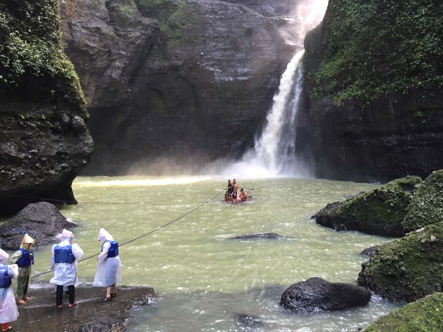 From Manila: Taal Volcano Island & Pagsanjan Falls Day Tour - Swimming inside the cave behind Pagsanjan Falls