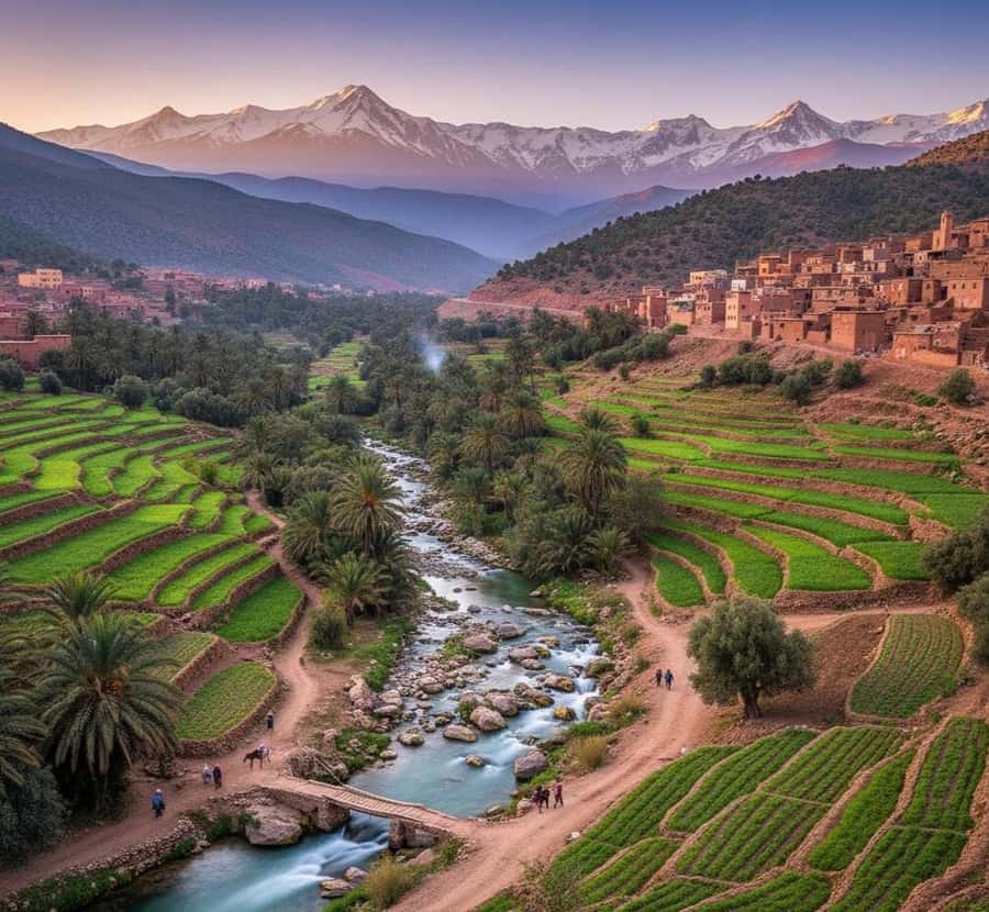 From Marrakech: Guided Ourika Valley with Waterfalls & Lunch - Leaving Marrakech for the Ourika Valley