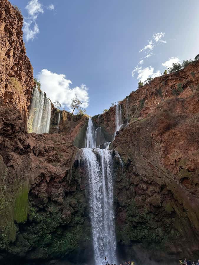From Marrakech:Ouzoud Waterfalls Day Trip with Boat Tour - Lunch above the Ouzoud valley