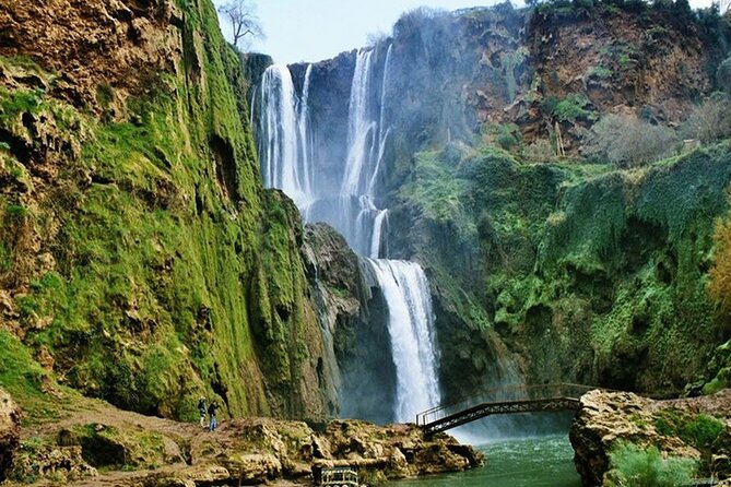 From Marrakech: Ouzoud Waterfalls Guided Hike and Boat Trip - The boat ride beneath the 110-meter cascades