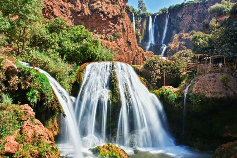 From Marrakech: Ouzoud Waterfalls Guided Tour and Boat Trip - Lunch with a view of the water