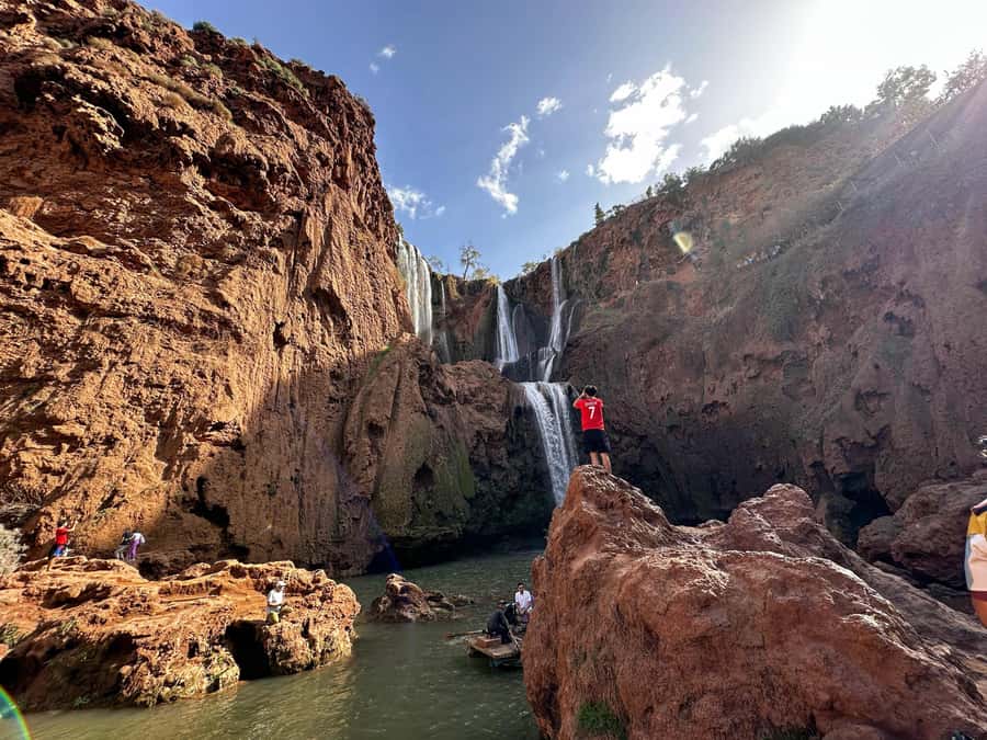 From Marrakech: Ouzoud Waterfalls Guided Trip with Boat Ride - The optional boat ride below the falls