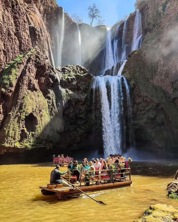 From Marrakech: Ouzoud Waterfalls Guided Trip with Boat Ride - Lunch above the waterfall