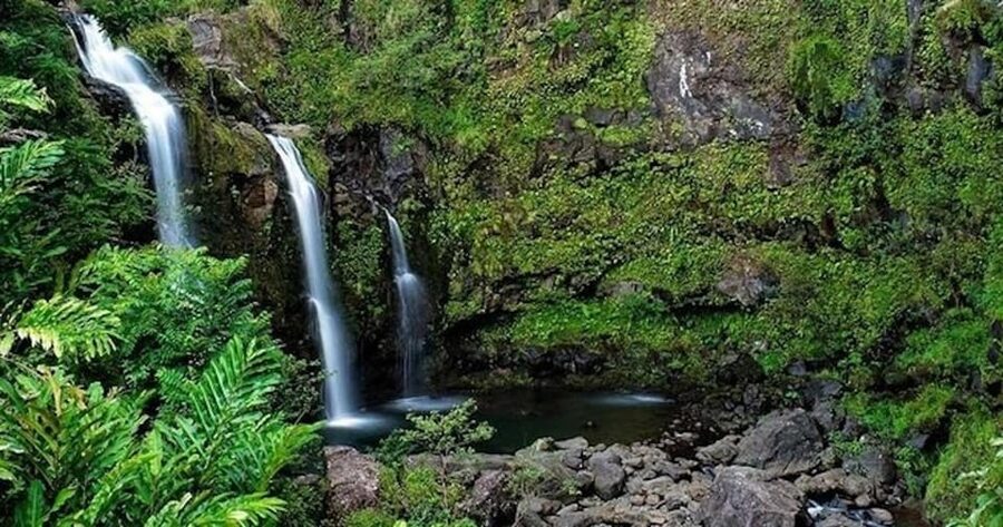 From Maui: Road to Hana Rainforest and Waterfall Experience - Keʻanae Peninsula shows rural Maui