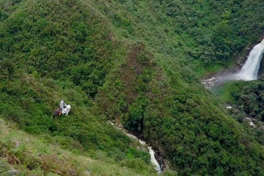 From Medellin: Epic Zipline and Giant Waterfall - Reaching the first station on foot