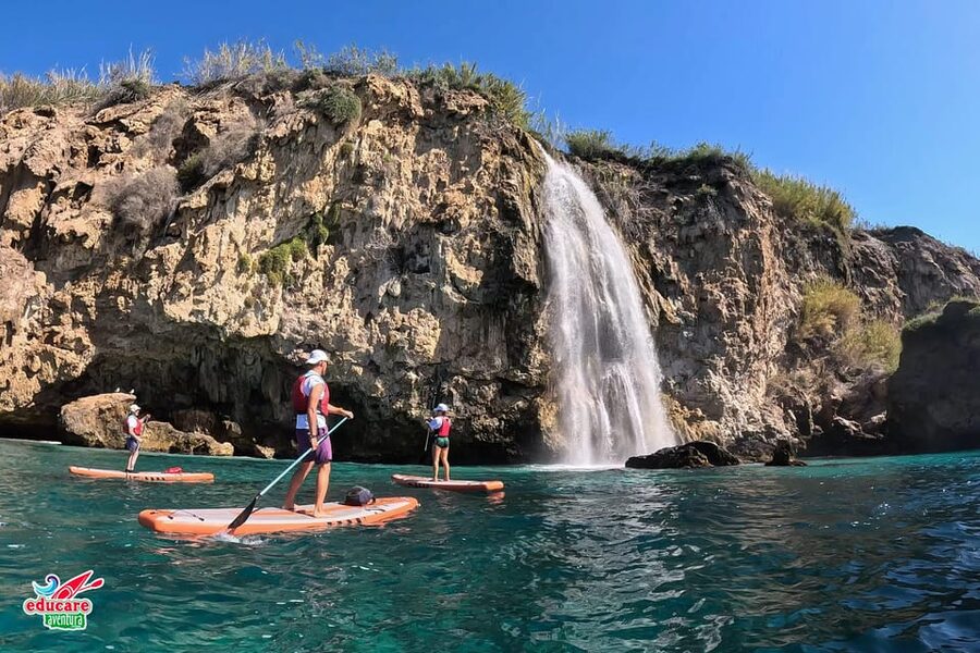 From Nerja: Guided Paddle Surf Cliffs and Maro Waterfall - The real effort: paddling there and back