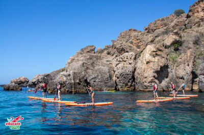From Nerja: Guided Paddle Surf Cliffs and Maro Waterfall