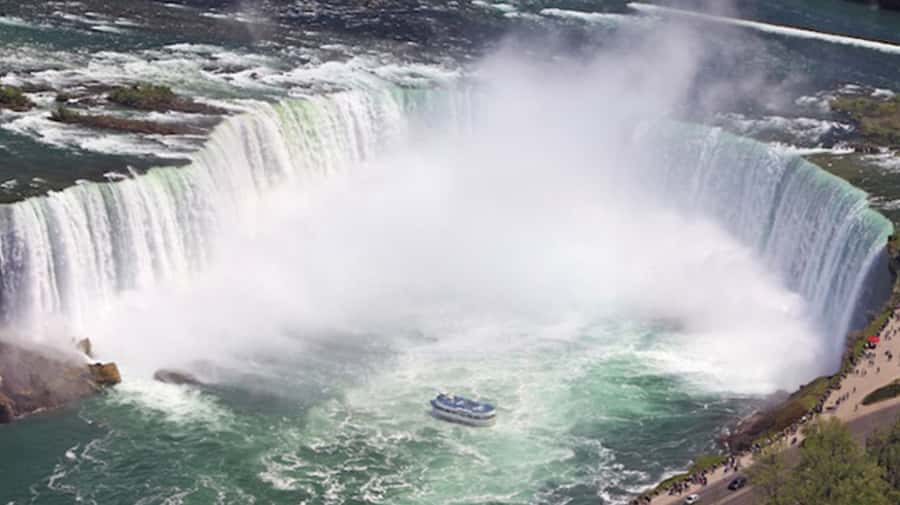 From NYC: Niagara Falls Day Trip with Optional Boat Ride - First views of the American Falls