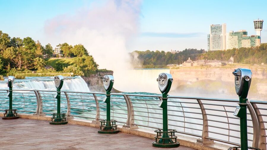 From NYC: Niagara Falls Full-Day Tour with Maid of the Mist - First views of Niagara Falls State Park