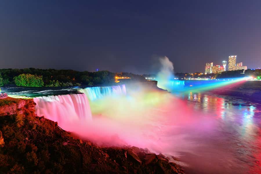 From NYC: Niagara Falls with Outlet Shopping, 2-Day Tour - Winter at Cave of the Winds and Power Vista